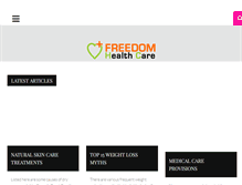 Tablet Screenshot of freedomhealthcare.co.uk